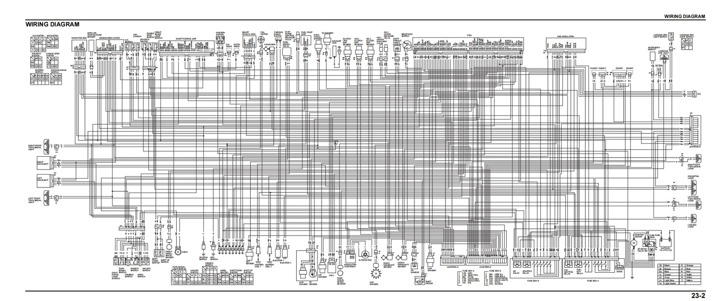 2017-Honda-X-Adv750 Service Manual Vehicle parts disassembly diagram fault code query vehicle torque data and circuit diagram