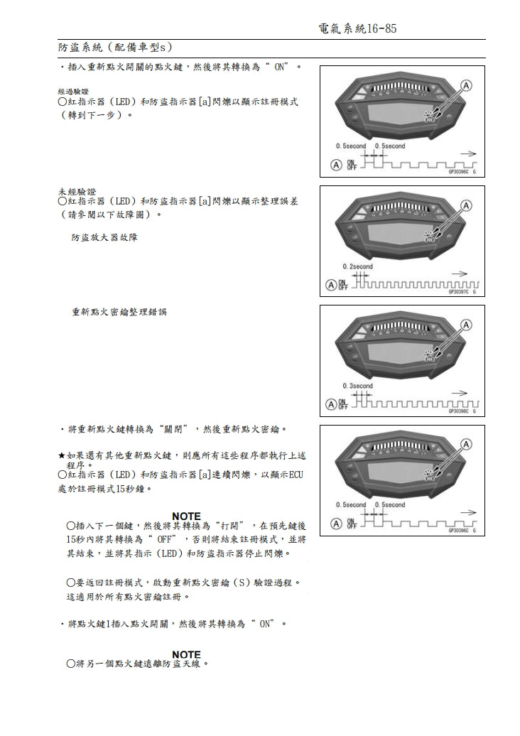 川崎2014年z1000維修手冊繁体中文和英文全車扭矩錶折開圖線路圖故障程式碼