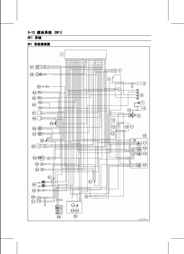 2013川崎z250维修手册全车线路图故障代码分析扭矩维修DIY工具