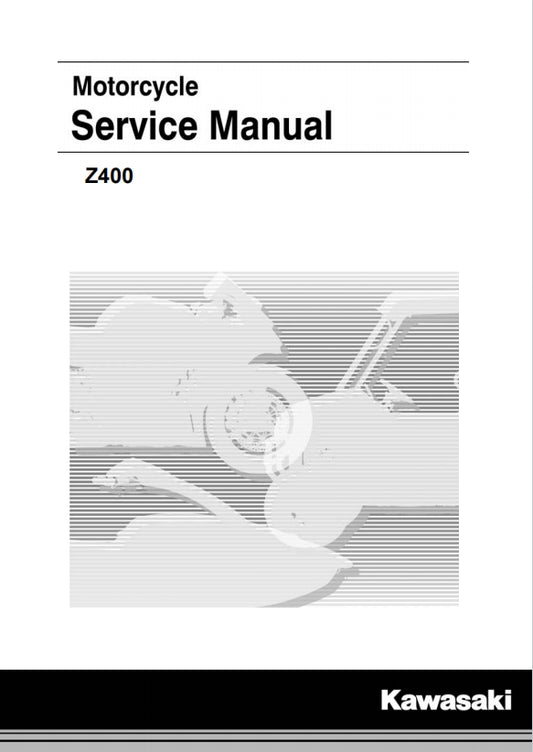 2019 kawasai z400 Service Manual Vehicle parts disassembly diagram fault code query vehicle torque data and circuit diagram