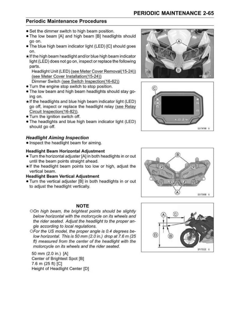 Kawasaki 2020-2021 Ninja650  service manual Vehicle parts disassembly diagram fault code query vehicle torque data and circuit diagram