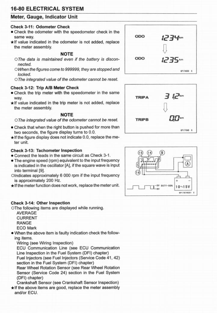 Kawasaki 2017-2020 Z650 Service Manual Vehicle parts disassembly diagram fault code query vehicle torque data and circuit diagram