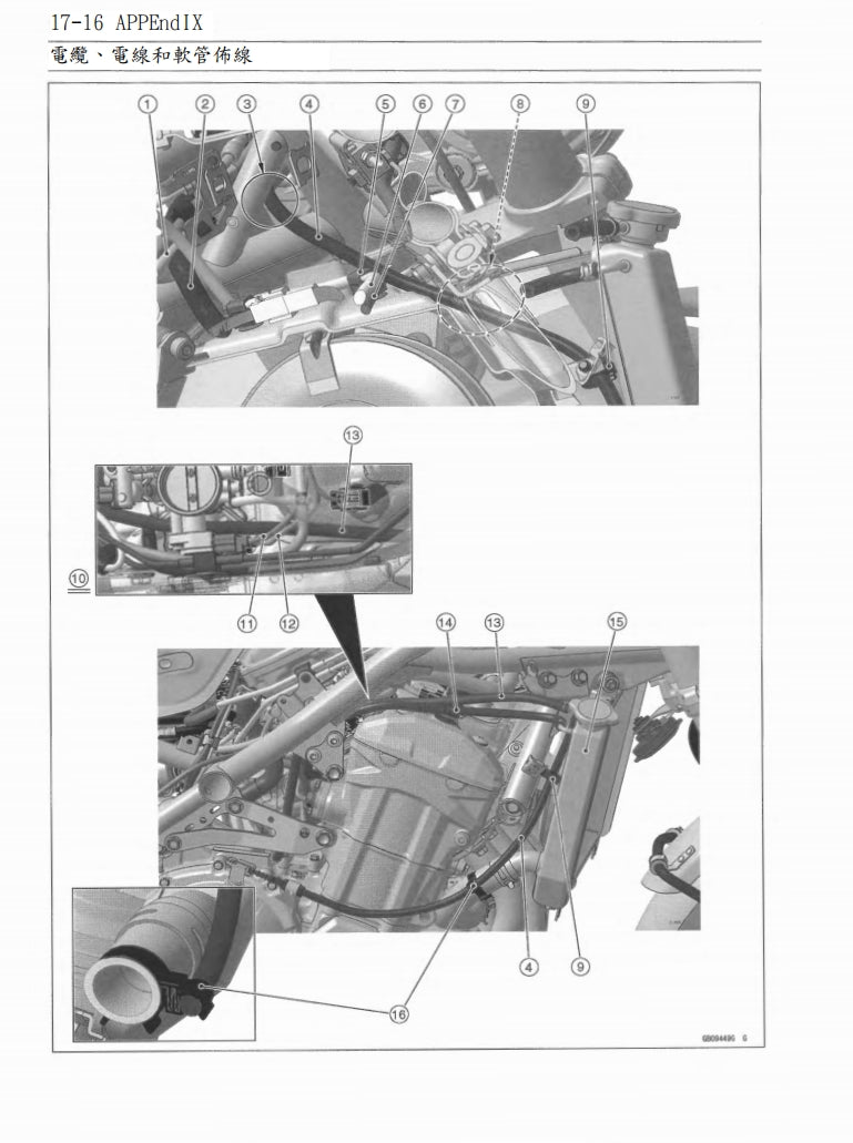 2020-2022年川崎z900維修手冊繁体中文和英文全車扭矩錶折開圖線路圖故障程式碼