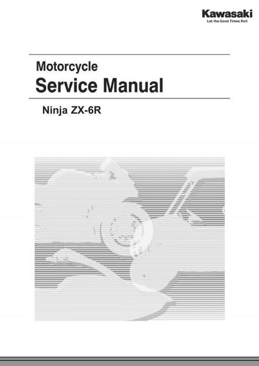 Kawasaki 2024 Ninja ZX-6R Service Manual Vehicle parts disassembly diagram fault code query vehicle torque data and circuit diagram