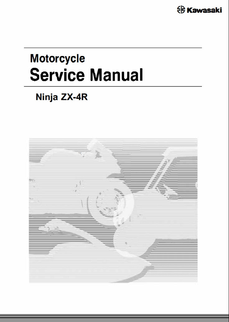 2023 Kawasaki ZX-4R Service Manual Vehicle parts disassembly diagram fault code query vehicle torque data and circuit diagram